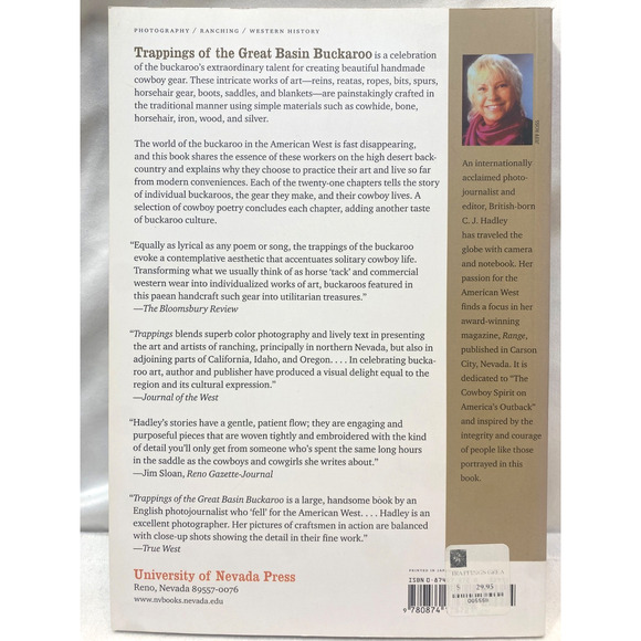 Trappings of the Great Basin Buckaroo by C. J. Hadley (2003, Trade Paperback) - Picture 2 of 5